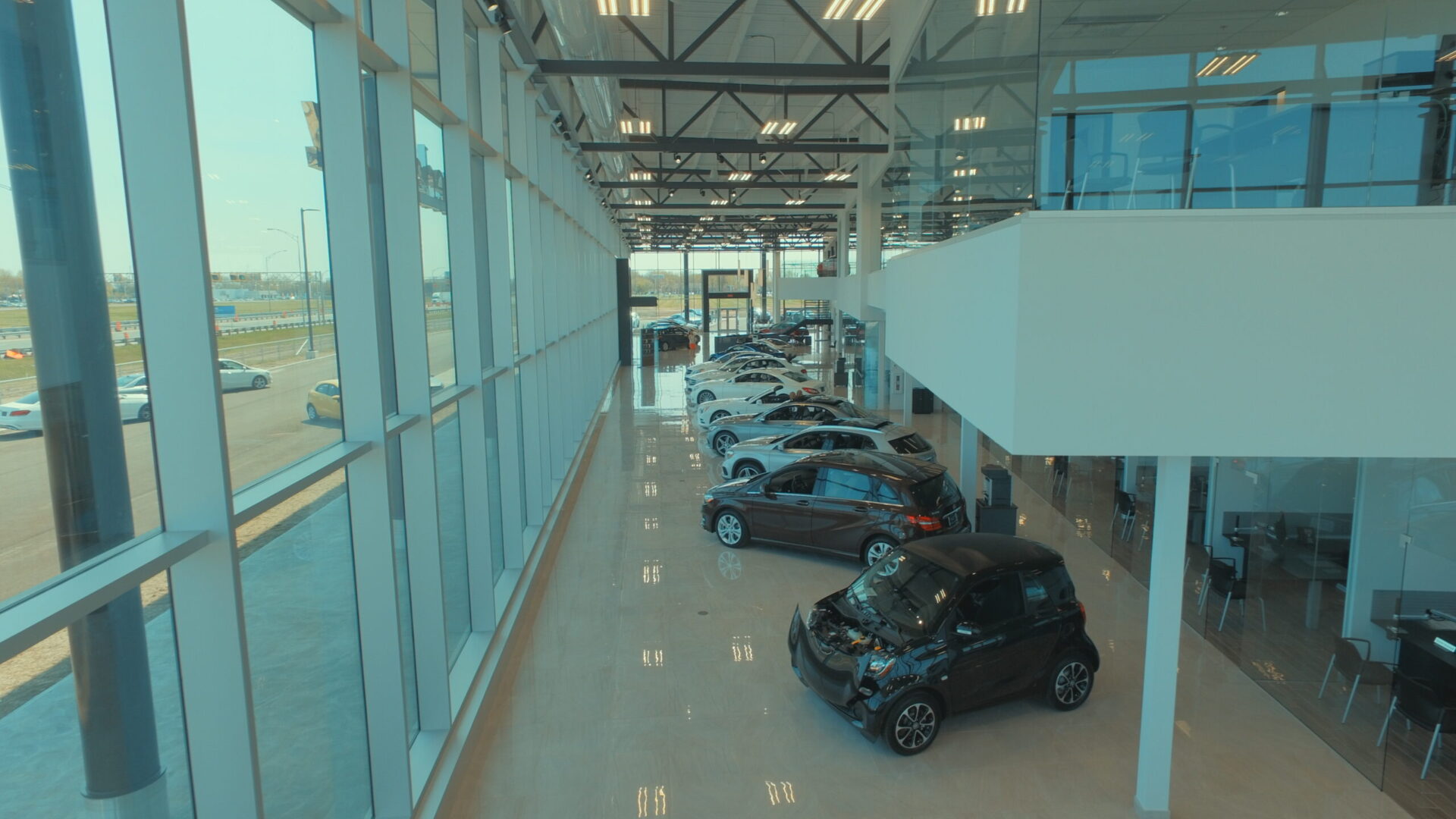 Mercedes-Benz Trois-Rivières, vue aérienne du site