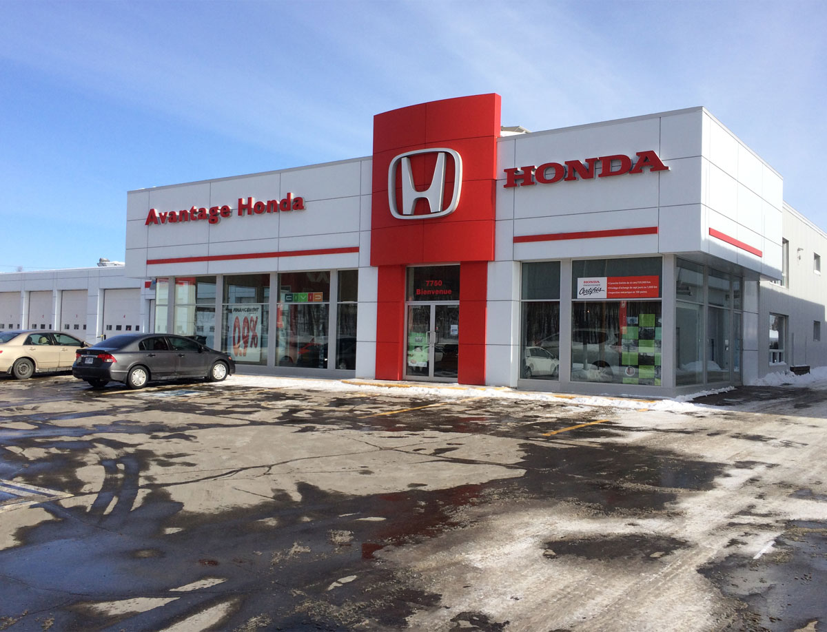 Avantage Honda de Shawinigan réalisé par Construction R. Cloutier